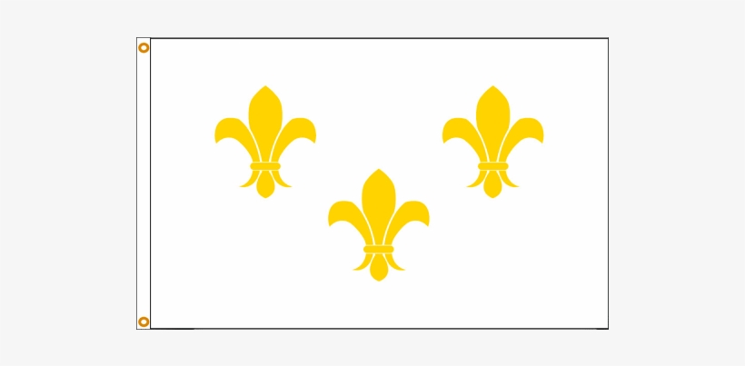 Flagline Fleur-de-lis - 3'x5' Nylon Flag (3/white), transparent png