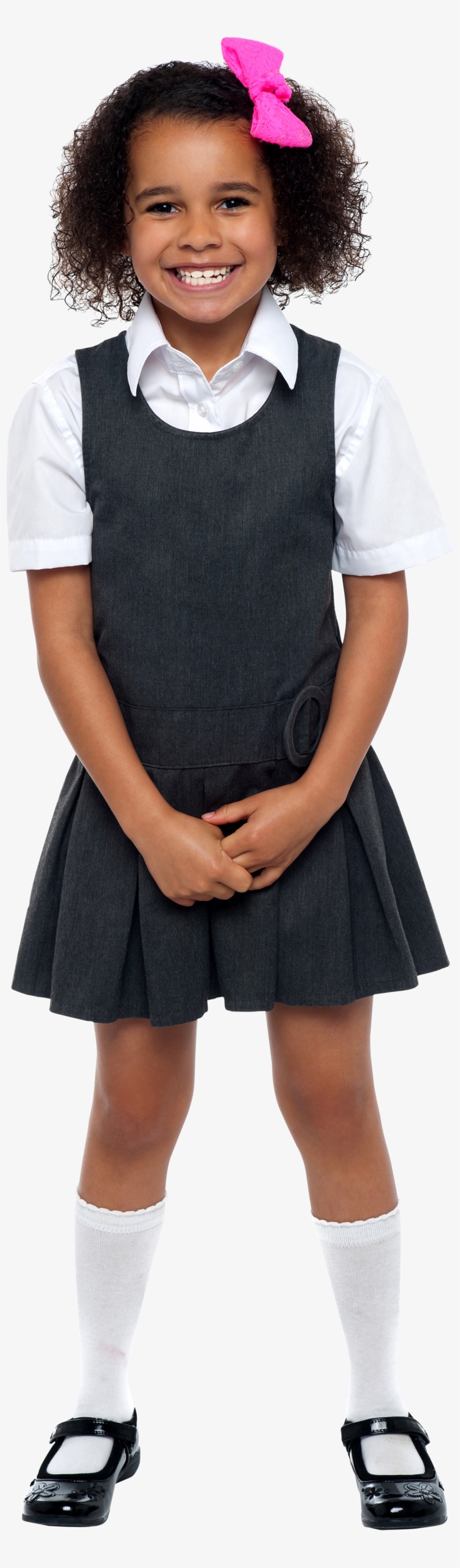 Girl In School Uniform Png, transparent png