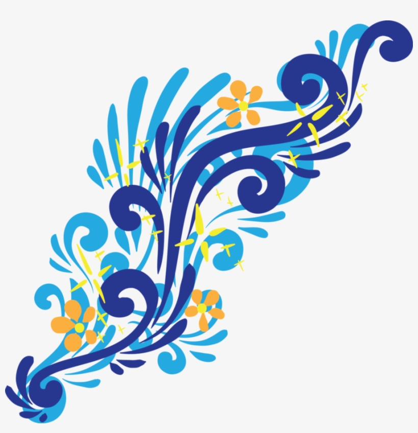 Tropical Swirl Flowers By Sarelm On Deviantart Clip - Tropical Swirl Png, transparent png
