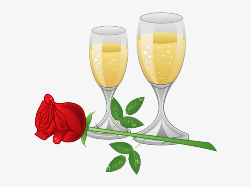Flûtes De Champagne - Transparent Champagine Glasses Png, transparent png