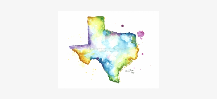 Pretty Texas Map, transparent png