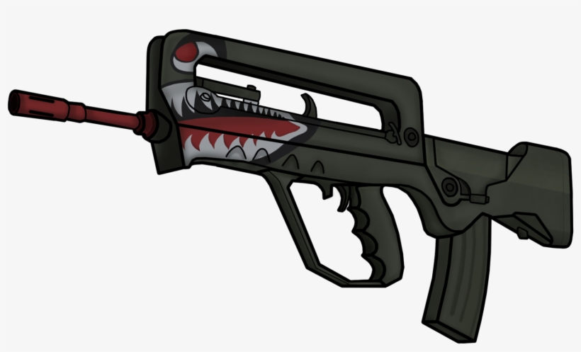 Vector Black And White Download Famas Spitfire Factory - Cs Go Famas Spitfire, transparent png