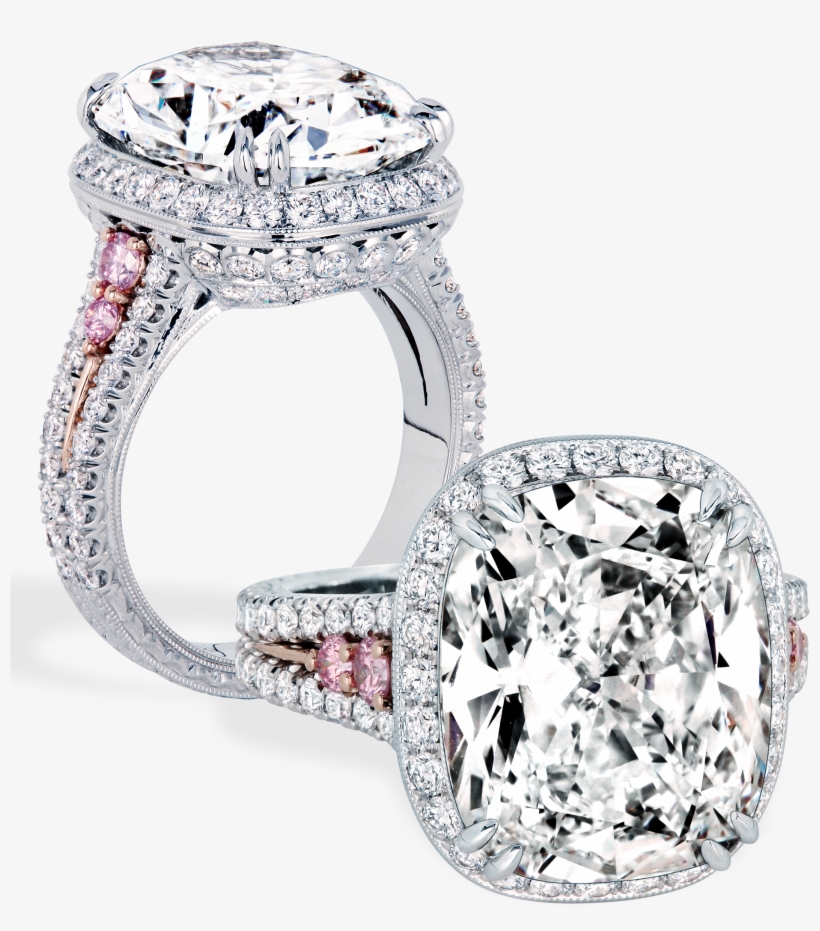 Jack Kelége Engagement Ring - Jack Kelege Pink Diamond Engagement Rings, transparent png