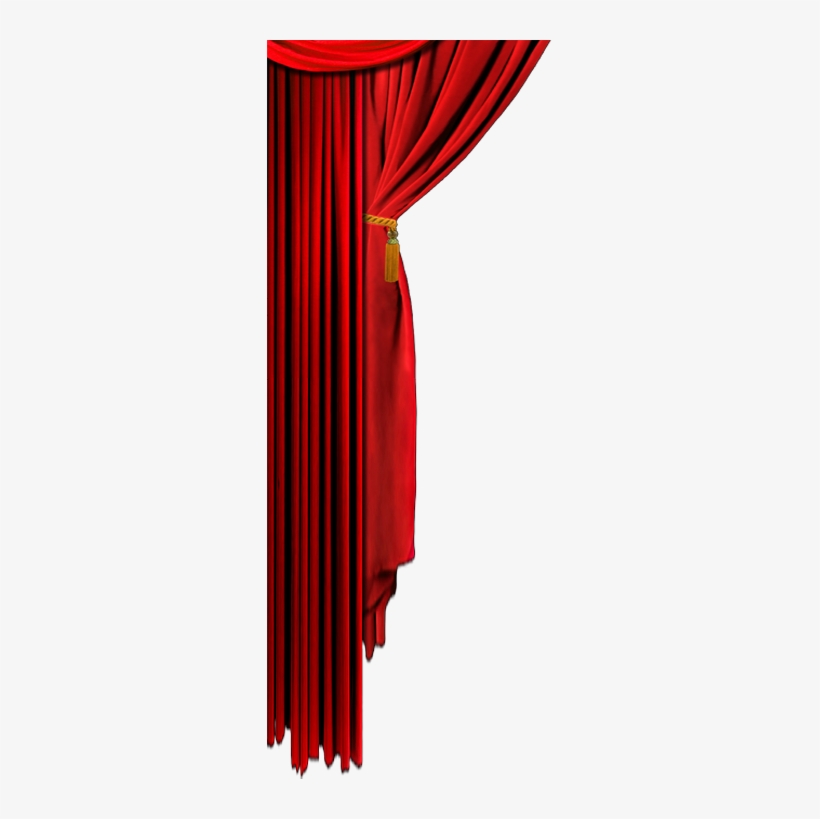 Curtains Png - Long Red Curtains Png, transparent png