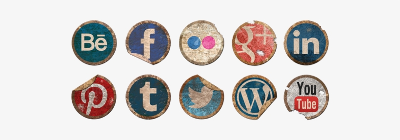 Vintage Social Media Icons - Youtube, transparent png