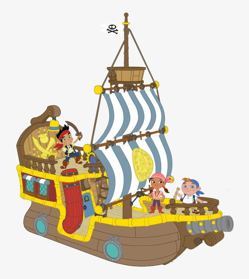 Jake And The Neverland Pirate Clipart Black And White - Jake And The
