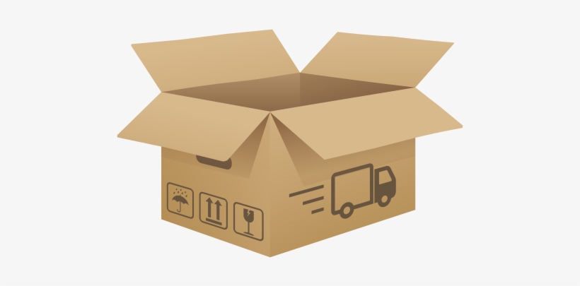 Open Cardboard Box Png Clip Art Image - Caja De Envio Png, transparent png