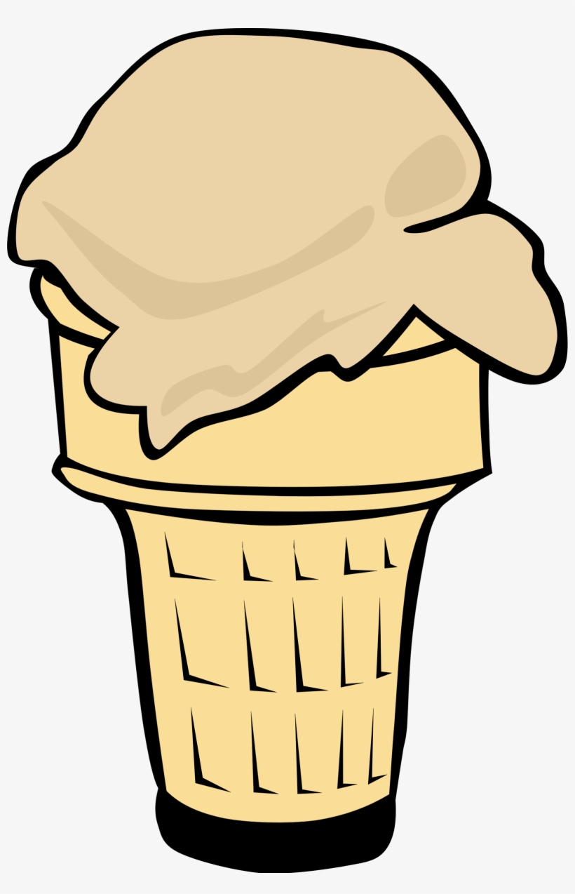 Fast Food, Dessert, Ice Cream Cone, Single - One Scoop Ice Cream Clipart, transparent png