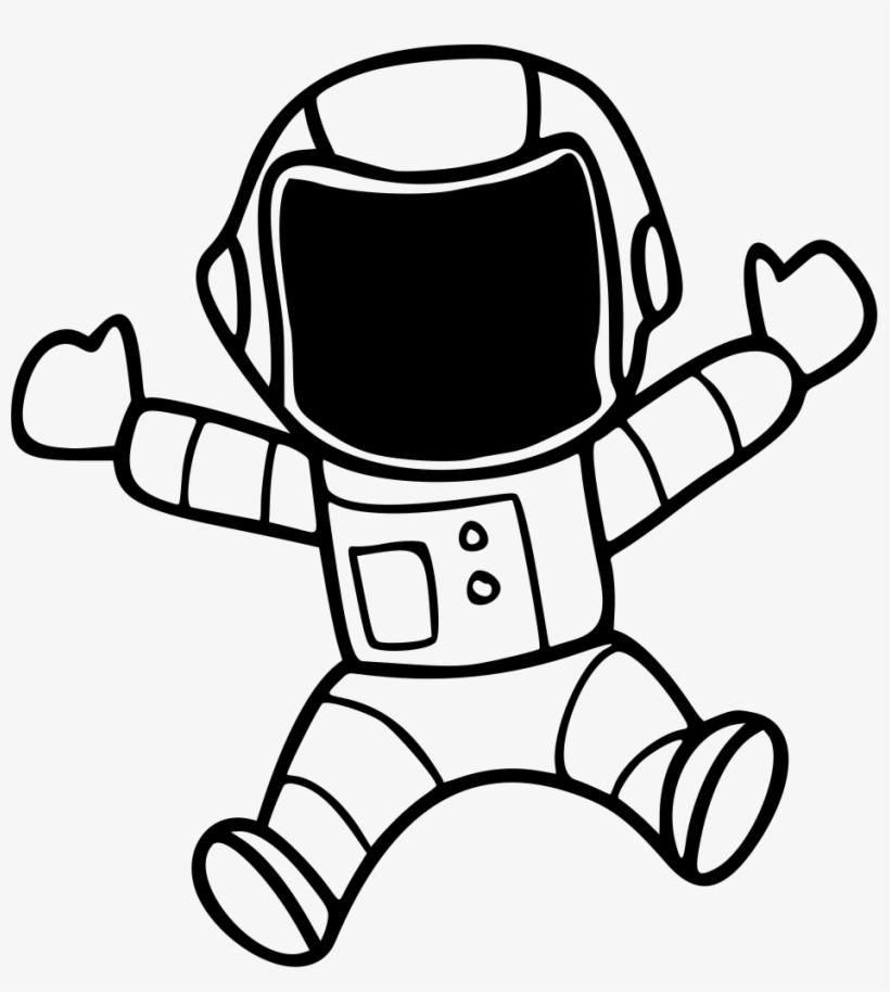 Black And White Download Onlinelabels Clip Art - Spacesuit Clipart, transparent png