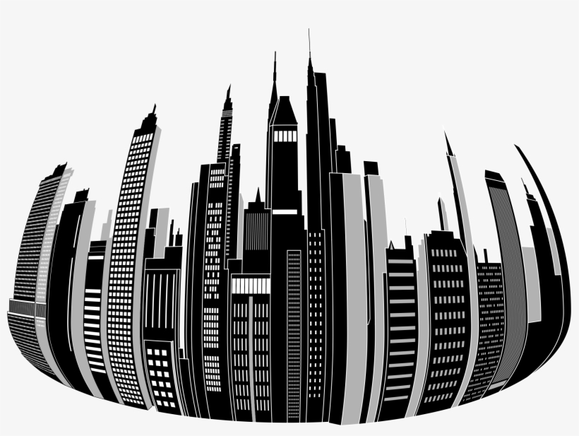 This Free Icons Png Design Of Distorted City Skyline, transparent png