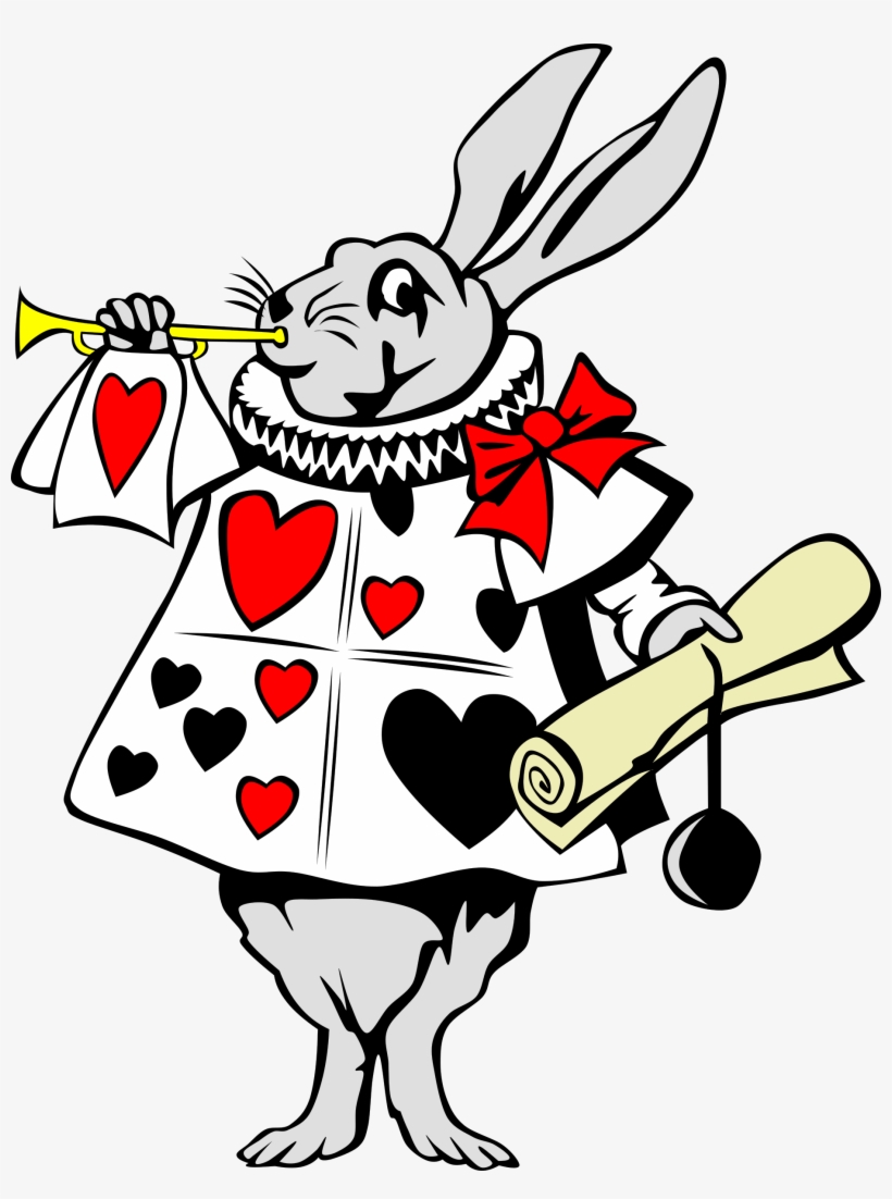 Alice In Wonderland Png Transparent Picture - Alice In Wonderland Rabbit Clip Art, transparent png