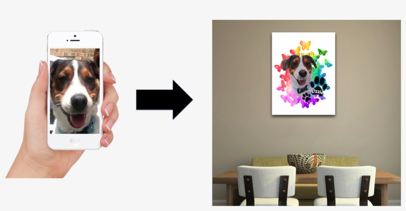 Pet Portrait From Photo - Off The Beaten Path Wall Art, transparent png
