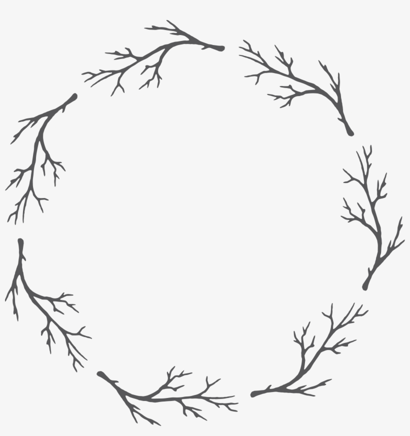 Black And Watercolor Painting - Flower Garland Black And White, transparent png