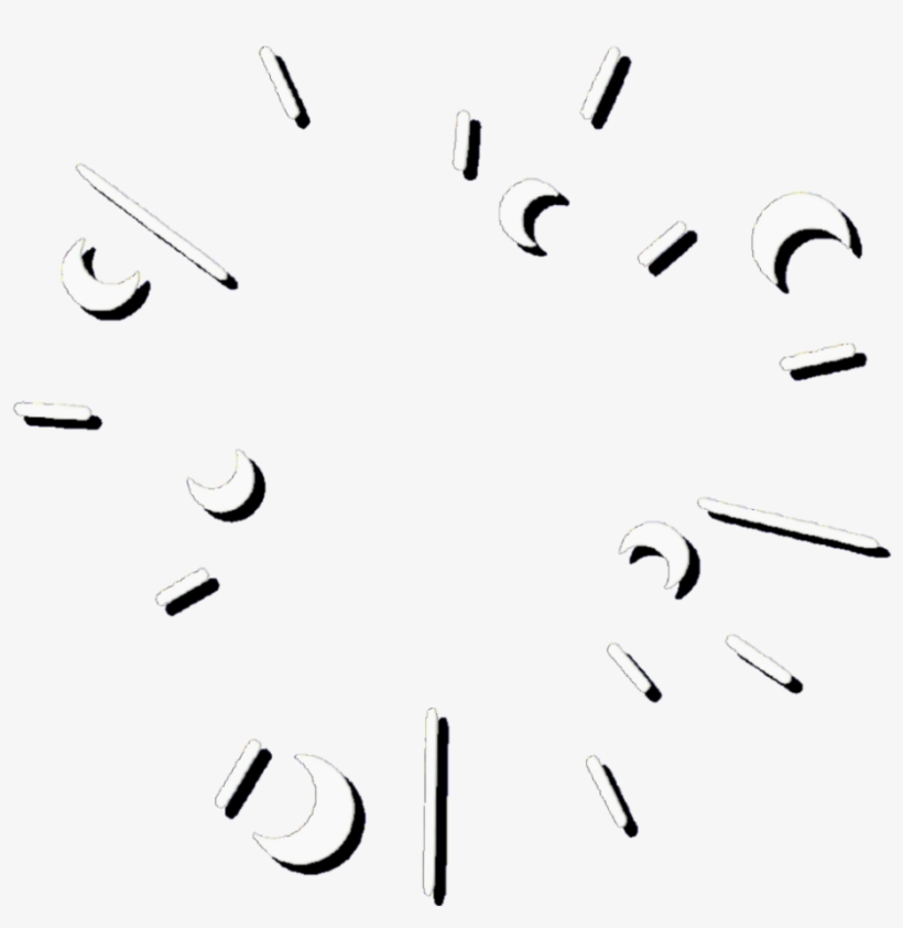 Borde Luna Overlay Png Decoracion - Clock Overlay Png, transparent png