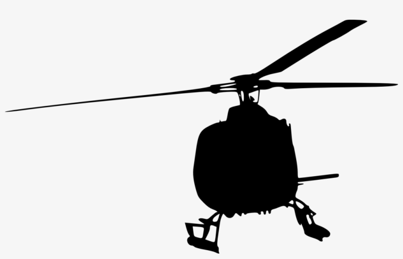 Png File Size - Helicopter Silhouette Transparent, transparent png