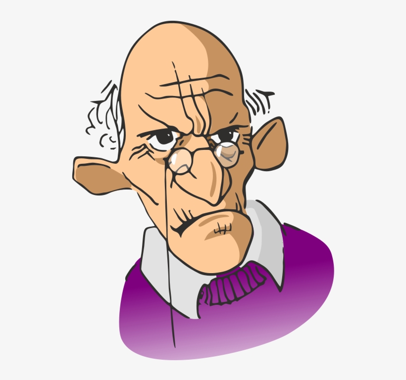 Old Man Talking Clipart Clipartfest - Grumpy Old Man Clipart, transparent png