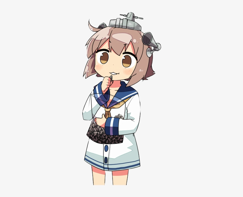 Yukikaze Im Listening - Kantai Collection, transparent png