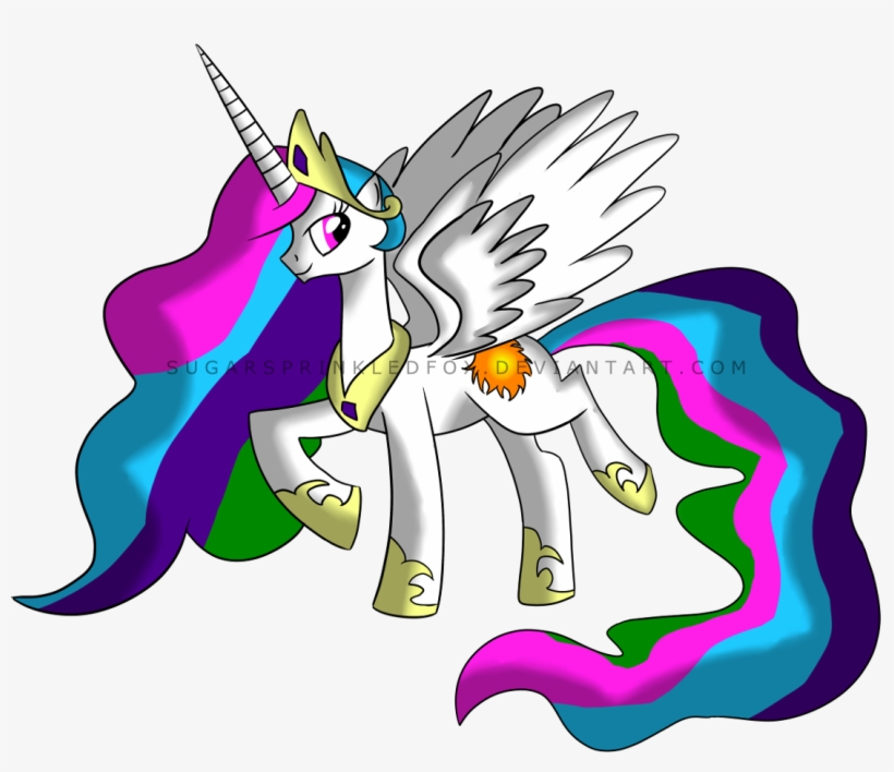 Princess Celestia - Cartoon, transparent png