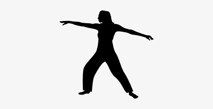 Tai Chi Qigong Silhouette Meditation - Working Out Silhouette Png, transparent png