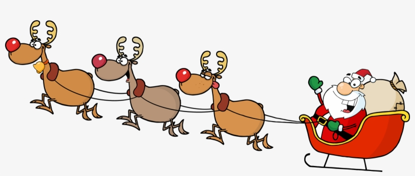 Clipart Royalty Free Stock Png Images Free Download - Santa Sleigh Png, transparent png