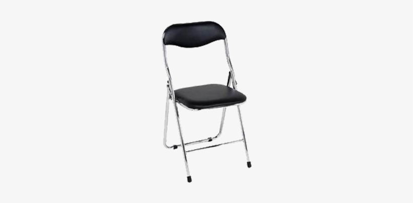 Black Folding Chair - Folding Chair, transparent png