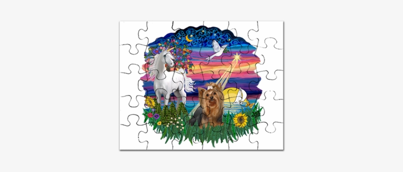 Yorkie 7 Puzzle - Magicalnight-bichon#2 Throw Blanket, transparent png