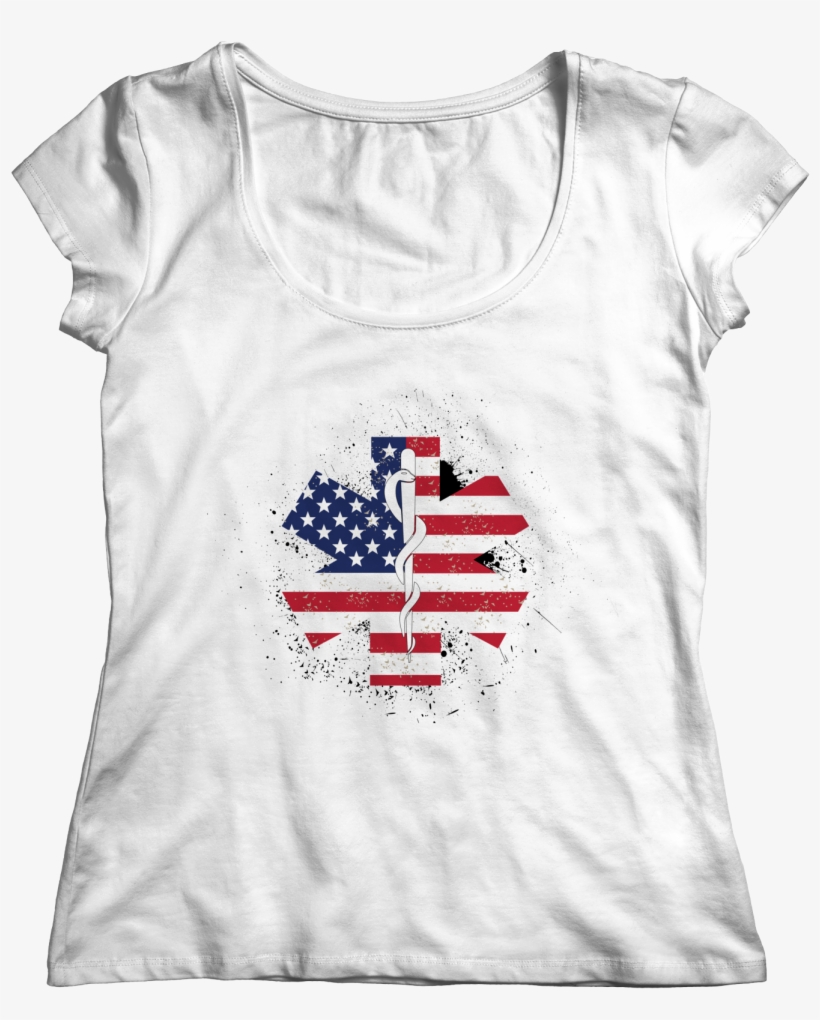 Emt Flag Star Of Life - Koszulka Dla Mamy I Córki, transparent png