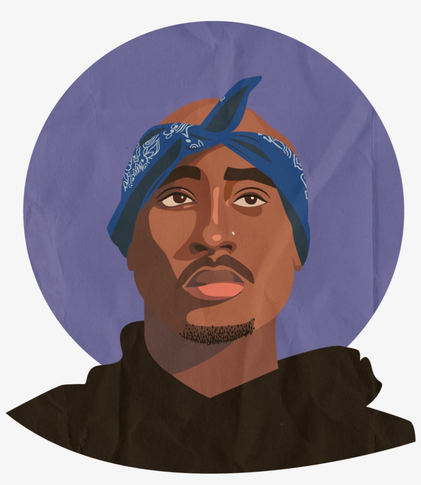 Tupac Shakur Drawing Art Thug - Tupac Art Png, transparent png