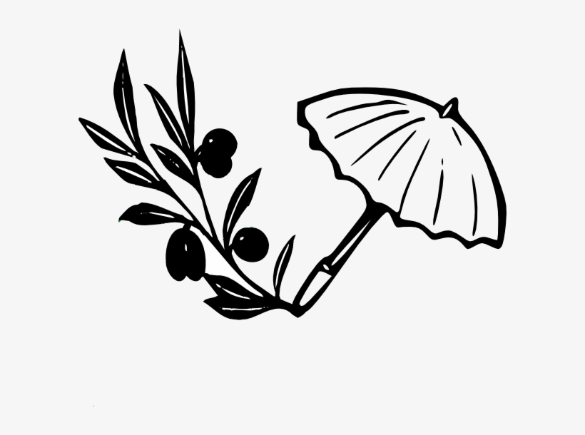 Olive Branch Black Clip Art - Olive Tree Branch, transparent png