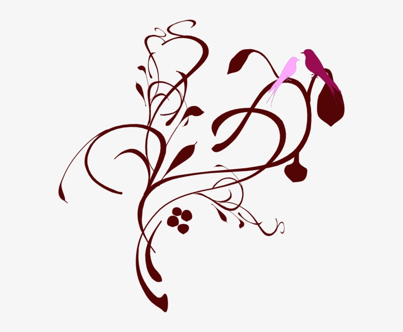 Tree Branch Stencil - Vines Clip Art, transparent png