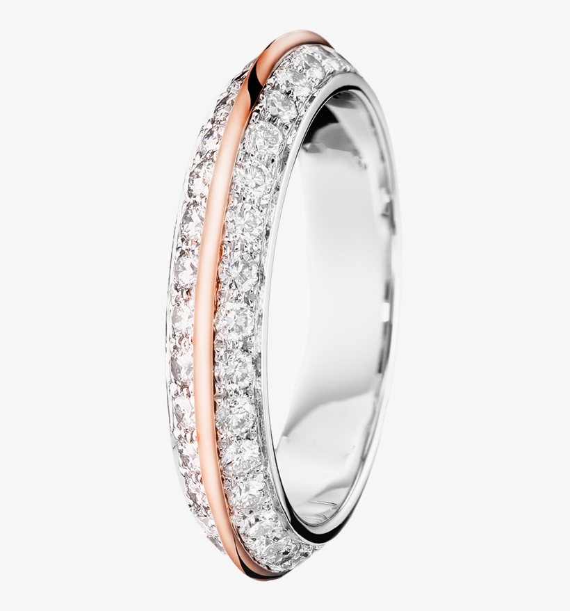 Silver Wedding Rings Png - Pink Gold Wedding Band, transparent png