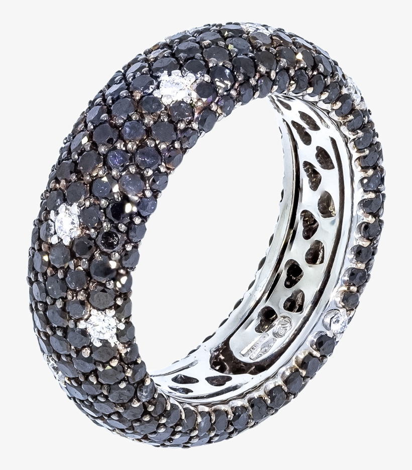 Black Diamond Wedding Band - Wedding Ring, transparent png