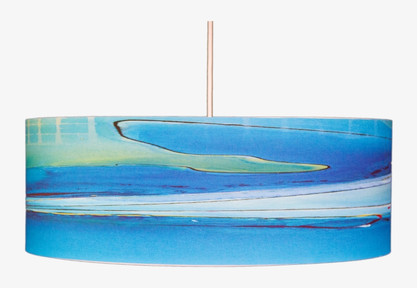 Blue Drum Pendant Light Boardwalk Hand Made By Rowan - Ceiling, transparent png
