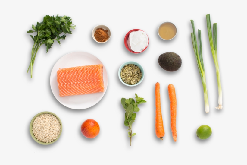 Blood Orange-roasted Salmon With Avocado, Pepitas & - Carrot, transparent png