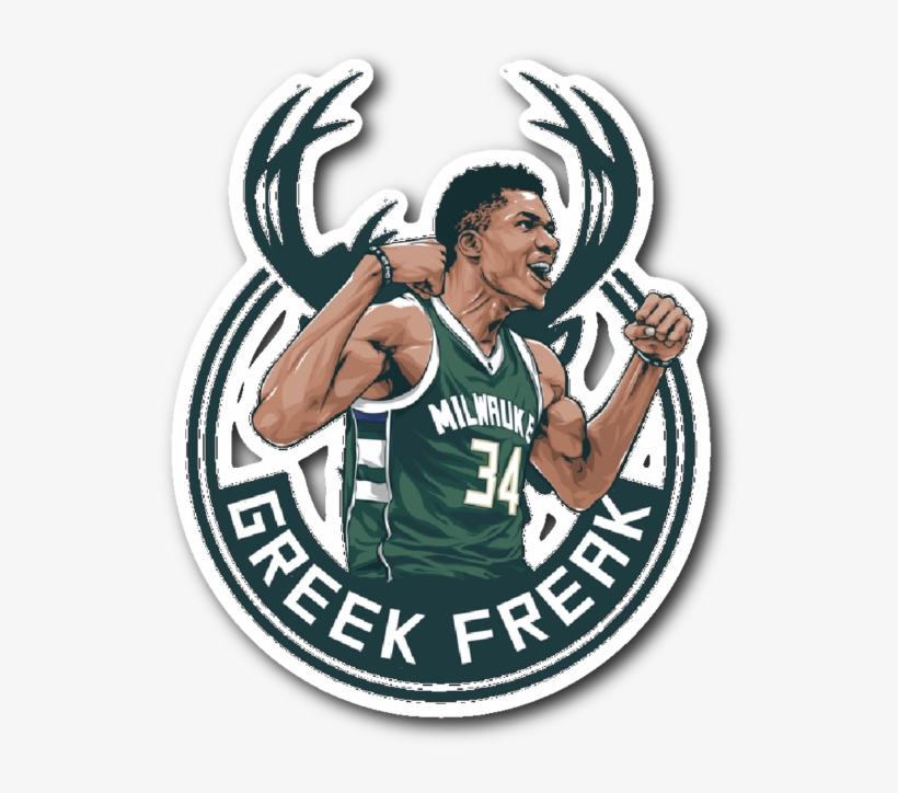 Removable, Individually Die-cut Vinyl Ideal For Smooth - Giannis Antetokounmpo Greek Freak, transparent png
