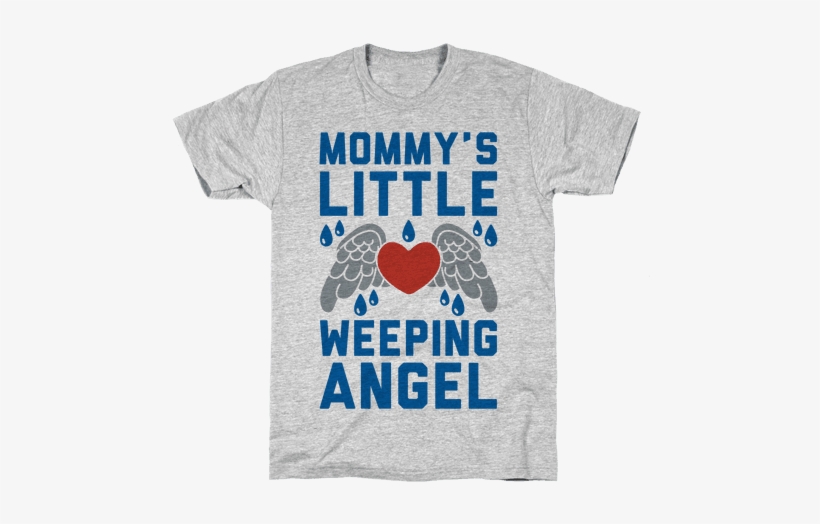 Mommy's Little Weeping Angel Mens T-shirt - Social Anxiety Shirt, transparent png