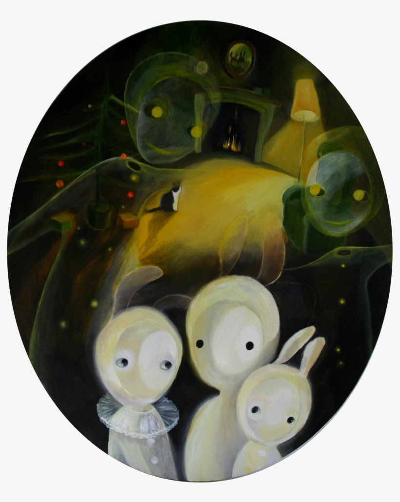 Christmas Spirits 50 X 60 Oil On Canvas - Oil Painting, transparent png