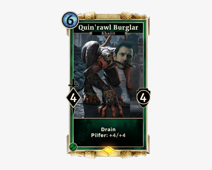 Khajiit Will, Uh, Find A Way - Elder Scrolls Legends Quin Rawl Burglar, transparent png