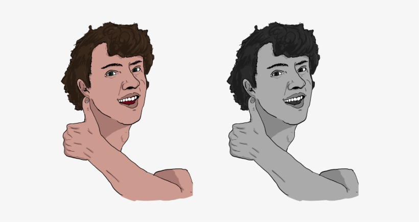 Simplified Black Outlined Portraits By Matthewcornes - Portrait, transparent png