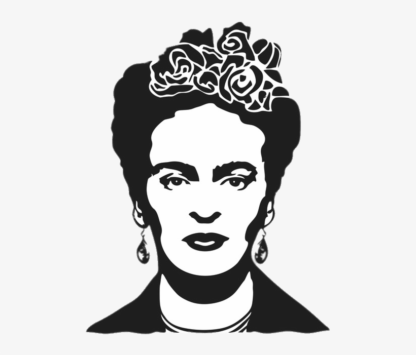 Frida Kahlo Silhouette - Enamorate De Ti De La Vida Y Luego De Quien Tu Quieras, transparent png