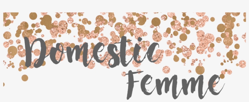 Domestic Femme - Rose Gold Sparkle Confetti Tile Coaster, transparent png