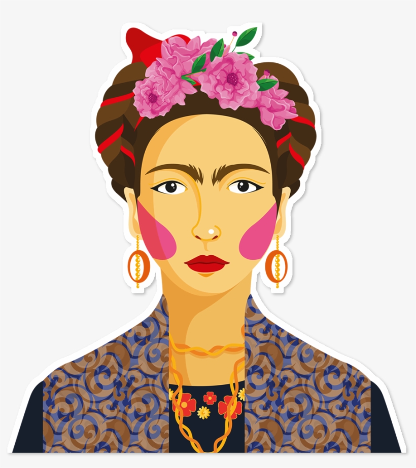 Kahlo Art Painting Transprent Banner Royalty Free Download - Notebook Journal Dot-grid,graph,lined,blank No Lined, transparent png