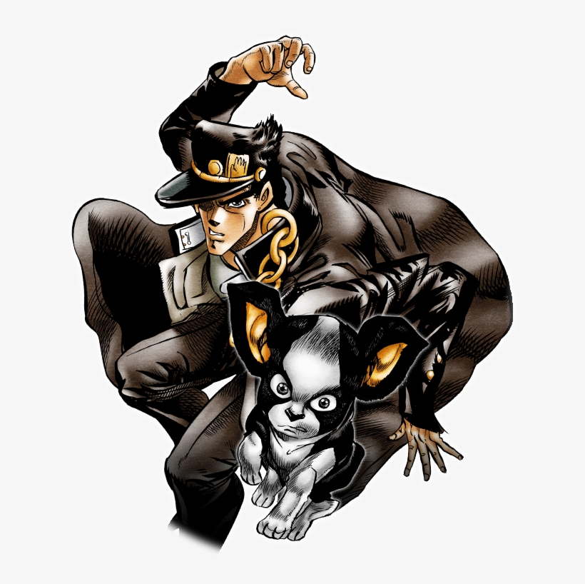 Unit Jotaro Kujo And Iggy - Jojo's Bizarre Adventure, transparent png