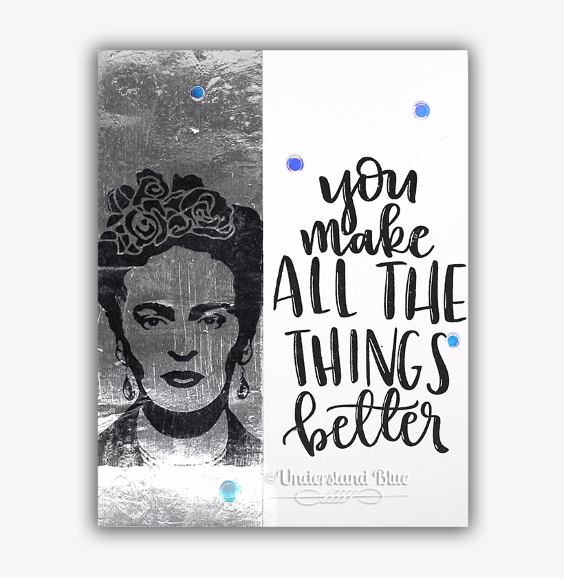 Frida Card By Understand Blue - Concord & 9th Fill-in Phrases Clear Stamp Set 10188c9., transparent png