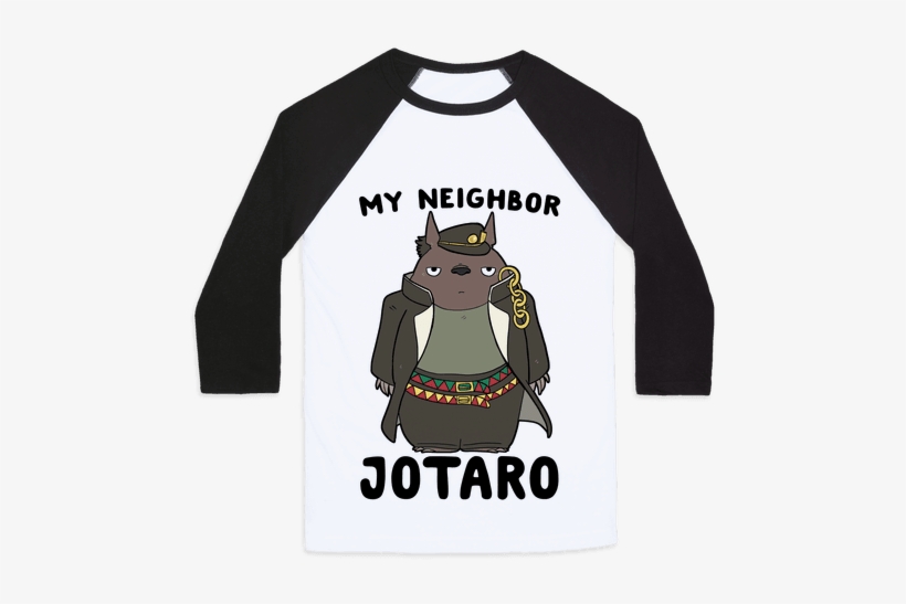 My Neighbor Jotaro Baseball Tee - My Neck My Back My Anxiety Attack Opossum, transparent png