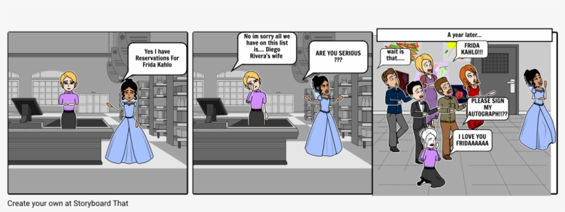 A Day In The Life Of Frida Kahlo - Cartoon, transparent png