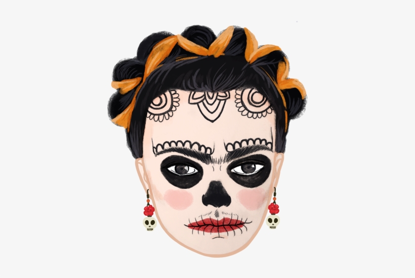Frida Kahlo Emoji Design Project - Girl, transparent png