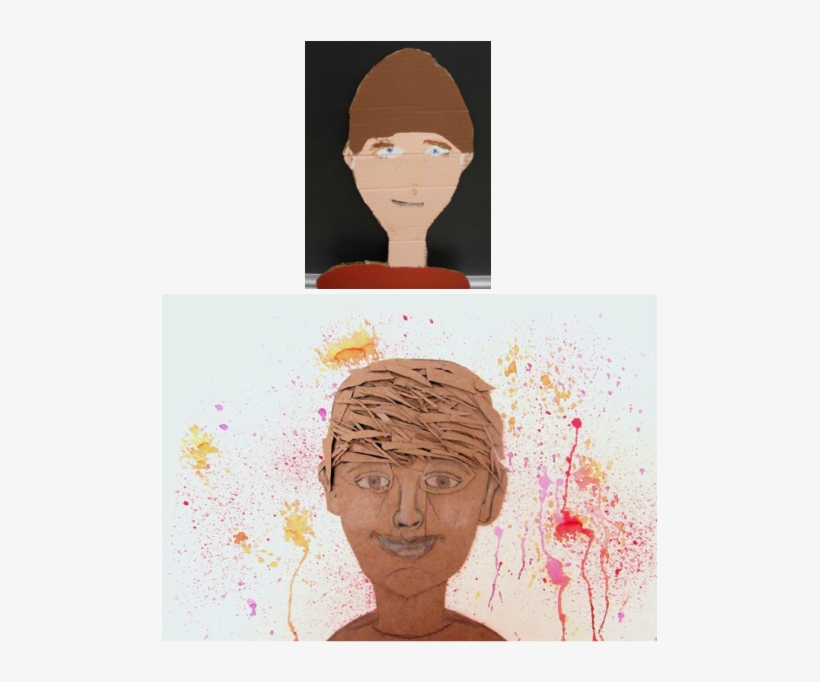 In My Artwork, I Decided To Make A Self Portrait Out - Illustration, transparent png