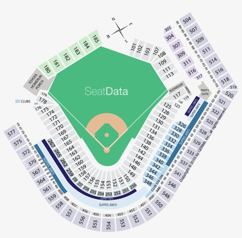 Click Section To See The View - Baseball Field Diagram, transparent png