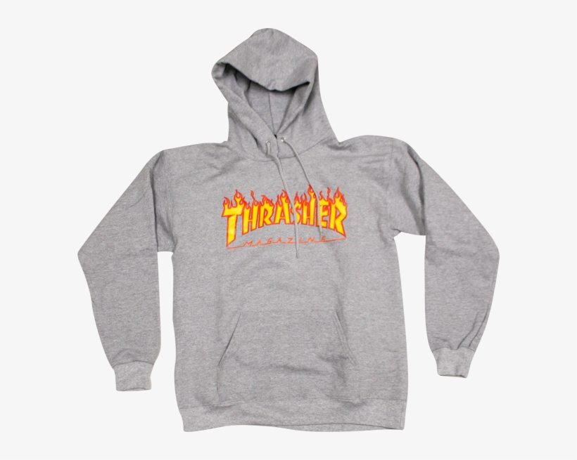 Hoodie Transparent Thrasher - Thrasher Hoodie Tag Grey, transparent png